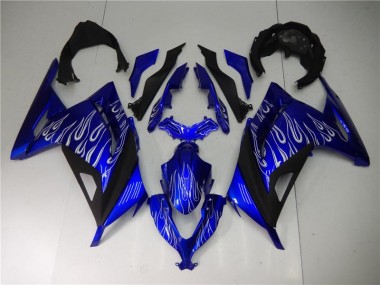 Blau Weiß Schwarz EX300 2013-2016 Verkleidungen