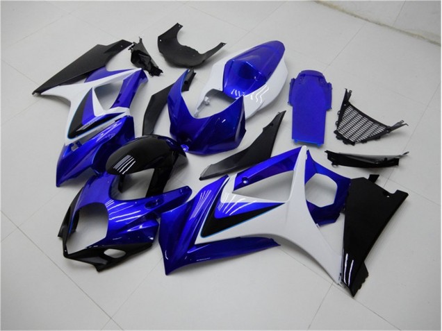 Blau Weiß Schwarz GSXR 1000 K7 2007-2008 Verkleidungen Blau Weiß Schwarz GSXR 1000 K7 2007-2008 Verkleidungen