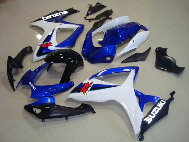 Blau Weiß Schwarz GSXR 750 K6 2006-2007 Verkleidungen Blau Weiß Schwarz GSXR 750 K6 2006-2007 Verkleidungen