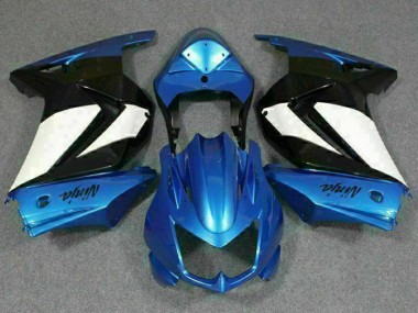 Blau Weiß Schwarz Ninja EX250 2008-2012 Verkleidung