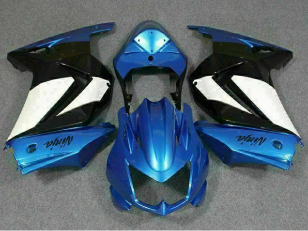 Blau Weiß Schwarz Ninja EX250 2008-2012 Verkleidung Blau Weiß Schwarz Ninja EX250 2008-2012 Verkleidung