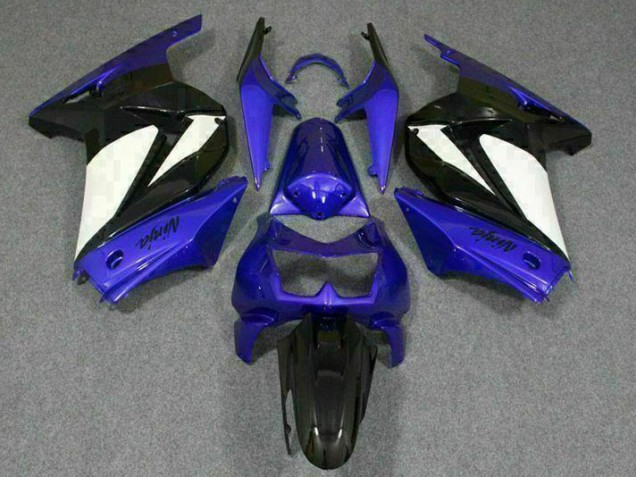 Blau Weiß Schwarz Ninja EX250 2008-2012 Verkleidungen Blau Weiß Schwarz Ninja EX250 2008-2012 Verkleidungen