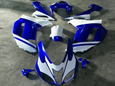 Blau Weiß ZX6R 2007-2008 Verkleidungen