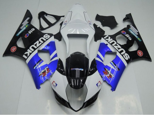 Blau, Weiß und Schwarz GSXR 1000 K3 2003-2004 Verkleidungen Blau, Weiß und Schwarz GSXR 1000 K3 2003-2004 Verkleidungen