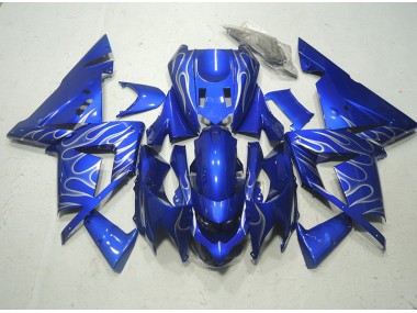 Blau Weiße Flamme ZX10R 2003-2005 Verkleidungen