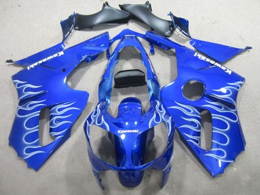 Blau Weiße Flamme ZX12R 2000-2001 Verkleidungen