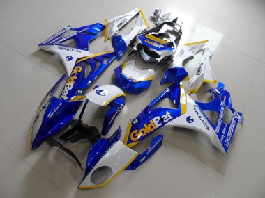Blau Weiße GoldBet S1000RR 2009-2014 Vollverkleidung