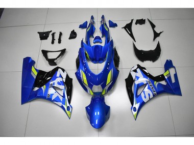 Blau Weißer Aufkleber GSXR 1000 2017-2023 Verkleidungen