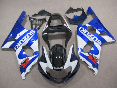 Blau Weißer Aufkleber GSXR 1000 K1 2000-2002 Verkleidungen