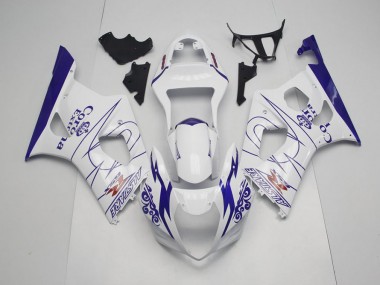 Blau Whie Corona GSXR 1000 K3 2003-2004 Verkleidungen