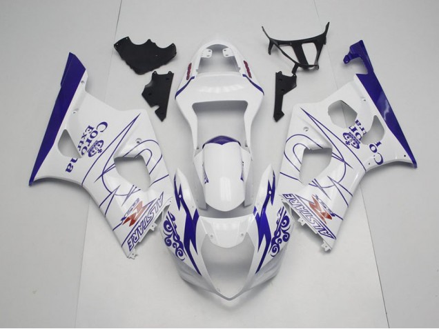 Blau Whie Corona GSXR 1000 K3 2003-2004 Verkleidungen Blau Whie Corona GSXR 1000 K3 2003-2004 Verkleidungen
