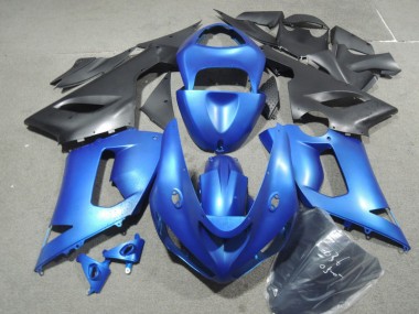 Blau ZX6R 2005-2006 Vollverkleidung