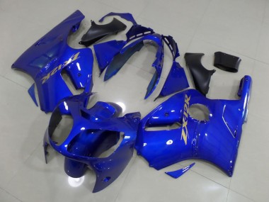 Blau mit goldenem Aufkleber ZX12R 2000-2001 Verkleidungen