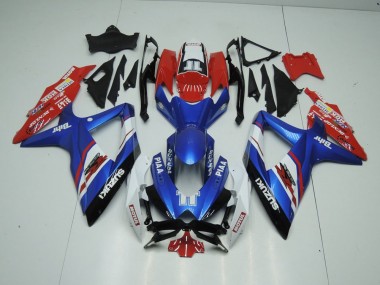 Blau und Rot GSXR 1000 K9 2009-2016 Verkleidungen