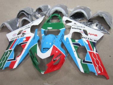 BlauGrün Weiß Motul GSXR 600 K1 K2 K3 2001-2003 Verkleidungen