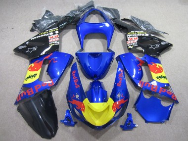 Blaur Rot Bull Ninja ZX6R 2005-2006 Verkleidungen