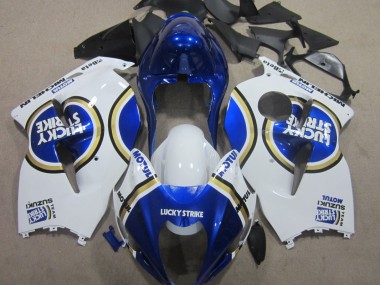 Blaus Motul Weiß Lucky Strike GSXR 1300 Hayabusa 1996-2007 Verkleidungen