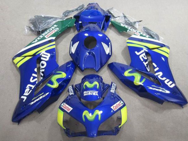 Blaus Movistar Castrol CBR 1000 RR 2004-2005 Verkleidungen Blaus Movistar Castrol CBR 1000 RR 2004-2005 Verkleidungen