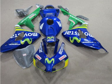 Blaus Movistar Castrol GSXR 600 K6 2006-2007 Verkleidungen