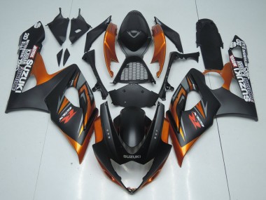 Braun und Matt schwarz GSXR 1000 K5 2005-2006 Verkleidungen