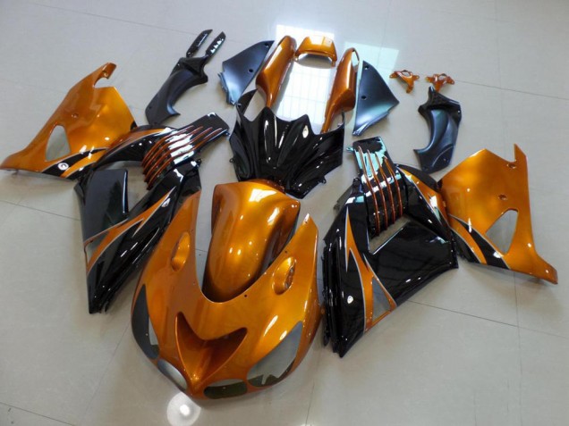 Braun und Schwarz, kein Aufkleber ZX14R ZZR 1400 2006-2011 Verkleidungen