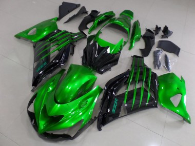 Candy Grün und Schwarz ZX14R ZZR 1400 2012-2021 Verkleidungen