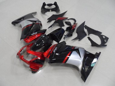 Candy Rot Schwarz Silber ZX 250R 2008-2012 Verkleidungen
