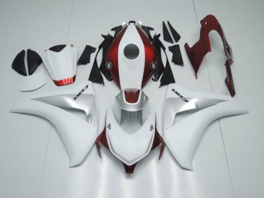 Candy Rot Weiß und Silber CBR 1000 RR 2008-2011 Verkleidungen