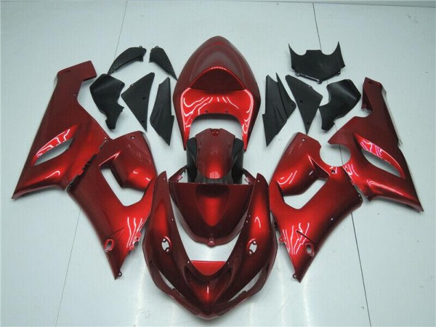 Candy Rot ZX6R 2005-2006 Verkleidungen Candy Rot ZX6R 2005-2006 Verkleidungen