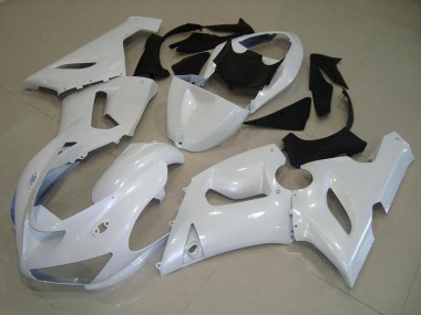 Dunkel Perl Weiß ZX6R 2005-2006 Verkleidungen