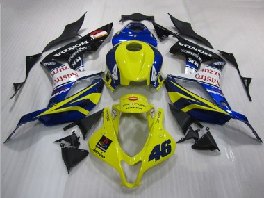 Gelb Blau 46 CBR 600 RR 2007-2008 Verkleidungen