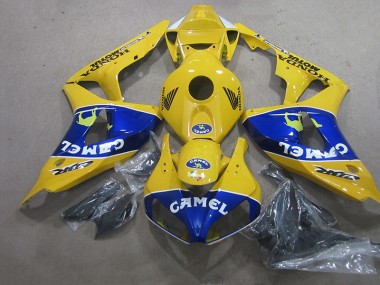 Gelb Blau Camel CBR 1000 RR 2006-2007 Verkleidungen