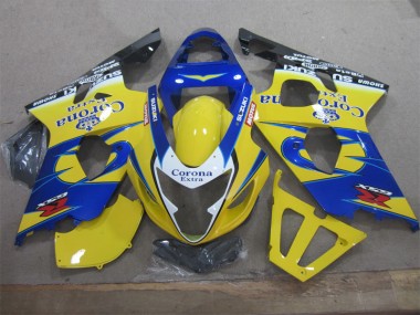 Gelb Blau Corona Extra GSXR 600 K4 2004-2005 Verkleidung