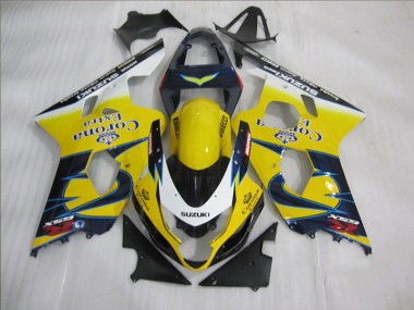 Gelb Blau Corona Extra GSXR 600 K4 2004-2005 Verkleidungen