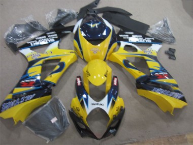 Gelb Blau GSXR 1000 K7 2007-2008 Verkleidungen