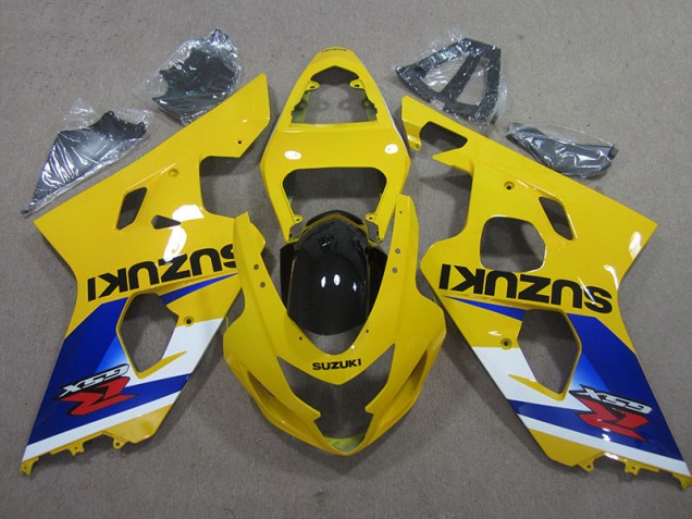 Gelb Blau GSXR 600 K4 2004-2005 Verkleidungen Gelb Blau GSXR 600 K4 2004-2005 Verkleidungen