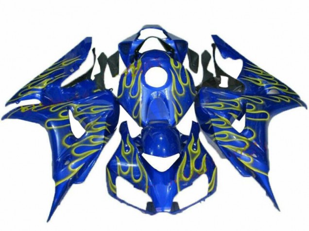 Gelb Flamme Blau CBR 1000 RR 2006-2007 Verkleidungen Gelb Flamme Blau CBR 1000 RR 2006-2007 Verkleidungen