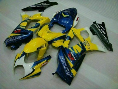 Gelb GSXR 1000 K7 2007-2008 Verkleidungen