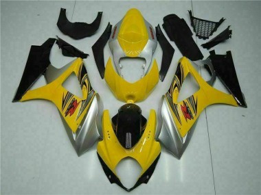 Gelb GSXR 1000 K7 2007-2008 Vollverkleidung