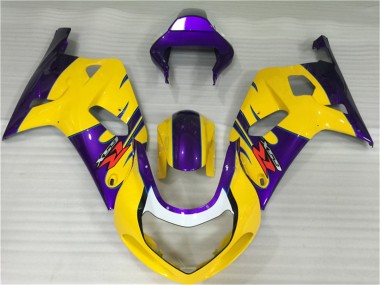Gelb GSXR 600 / 750 K1 K2 K3 2001-2003 Verkleidungen
