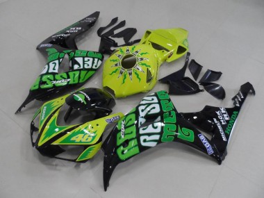 Gelb Grün Rossi CBR 1000 RR 2006-2007 Verkleidungen