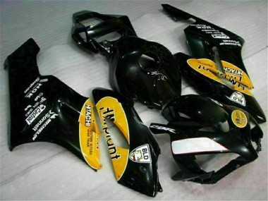 Gelb Schwarz CBR 1000 RR 2004-2005 Verkleidungen