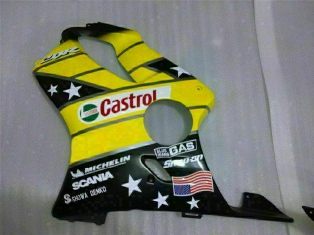 Gelb Schwarz Castrol Cycle World CBR 600 F4i 2001-2003 Verkleidungen Gelb Schwarz Castrol Cycle World CBR 600 F4i 2001-2003 Verkleidungen