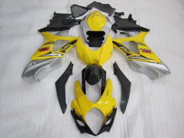 Gelb Schwarz GSXR 1000 K7 2007-2008 Verkleidungen