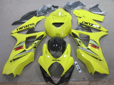 Gelb Schwarz GSXR 1000 K7 2007-2008 Vollverkleidung