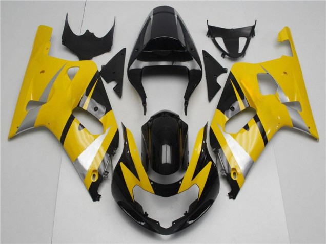 Gelb Schwarz GSXR 600 / 750 K1 K2 K3 2001-2003 Verkleidung Gelb Schwarz GSXR 600 / 750 K1 K2 K3 2001-2003 Verkleidung