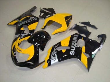 Gelb Schwarz GSXR 750 K1 K2 K3 2001-2003 Verkleidungen