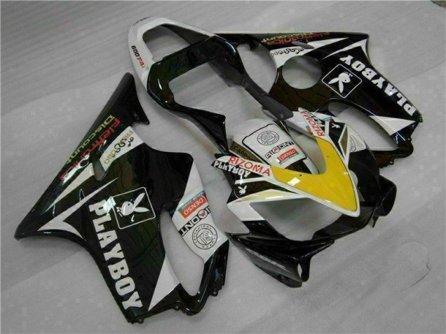 Gelb Silber Schwarz Playboy CBR 600 F4i 2001-2003 Verkleidungen Gelb Silber Schwarz Playboy CBR 600 F4i 2001-2003 Verkleidungen