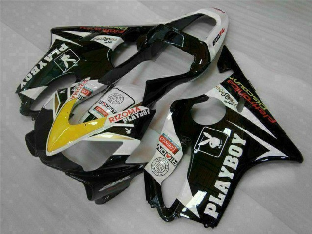 Gelb Silber Schwarz Playboy CBR 600 F4i 2001-2003 Verkleidungen Gelb Silber Schwarz Playboy CBR 600 F4i 2001-2003 Verkleidungen