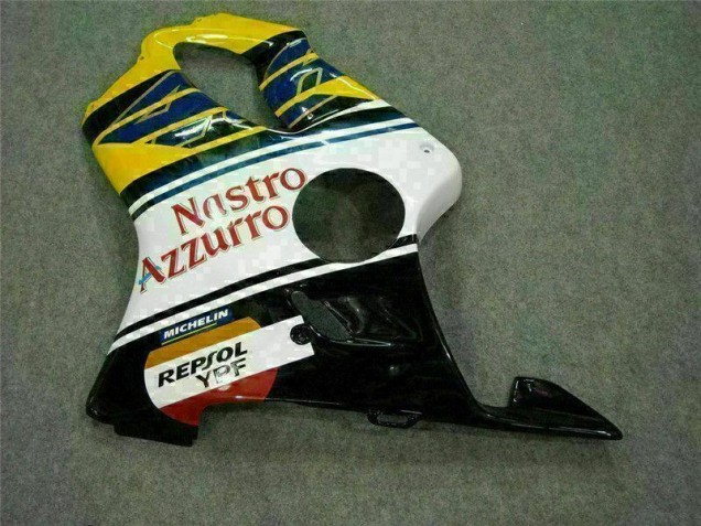 Gelb Weiß CBR 600 F4i 2001-2003 Verkleidungen Gelb Weiß CBR 600 F4i 2001-2003 Verkleidungen